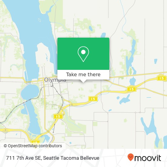 Mapa de 711 7th Ave SE, Olympia, WA 98501