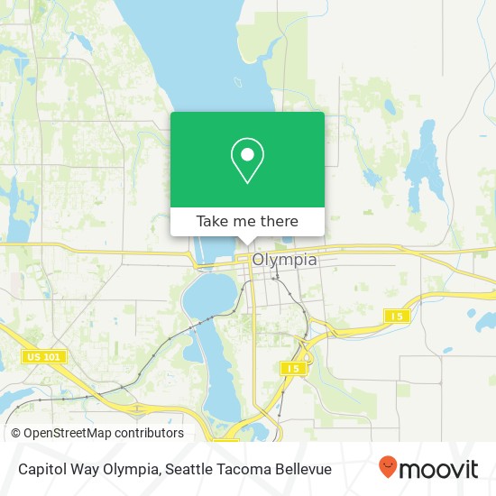 Capitol Way Olympia, Olympia, WA 98501 map