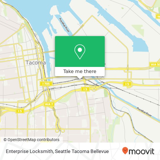Mapa de Enterprise Locksmith, 1407 Puyallup Ave