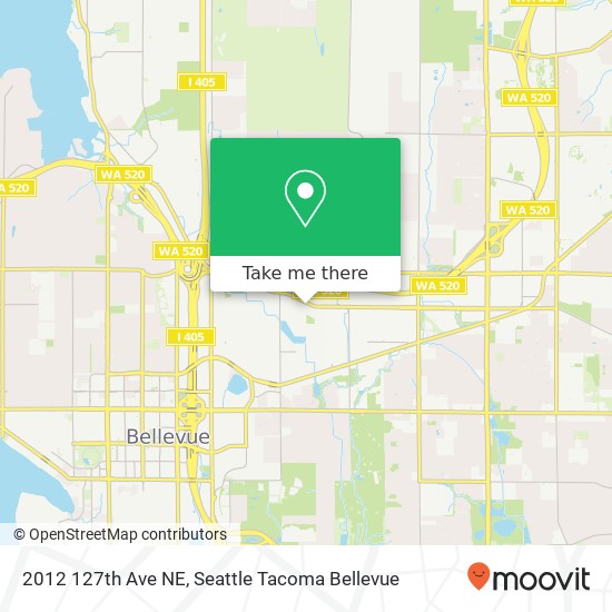 Mapa de 2012 127th Ave NE, Bellevue, WA 98005