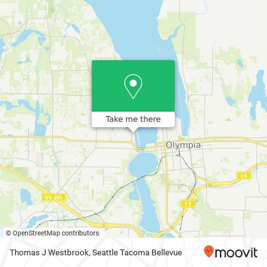 Mapa de Thomas J Westbrook, 324 West Bay Dr NW