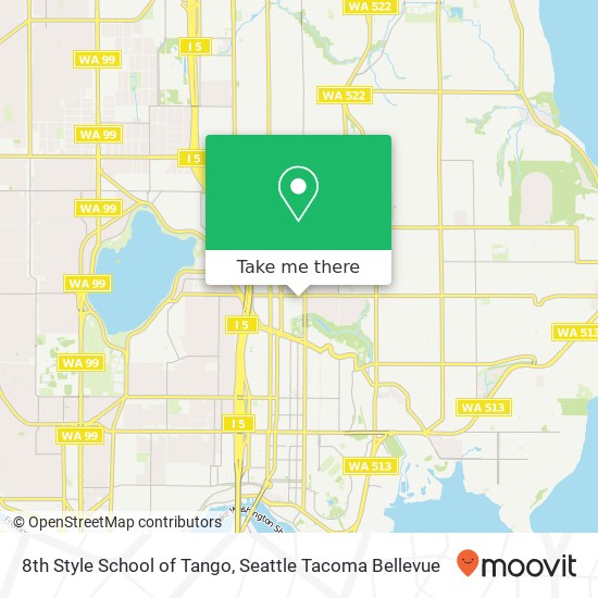 Mapa de 8th Style School of Tango, 6330 14th Ave NE
