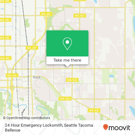 Mapa de 24 Hour Emergency Locksmith, 10024 SE 240th St