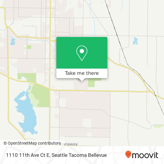 Mapa de 1110 11th Ave Ct E, Tacoma, WA 98445