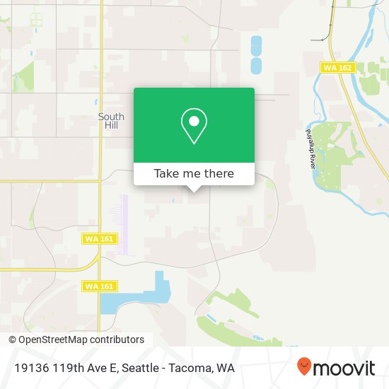 Mapa de 19136 119th Ave E, Puyallup, WA 98374