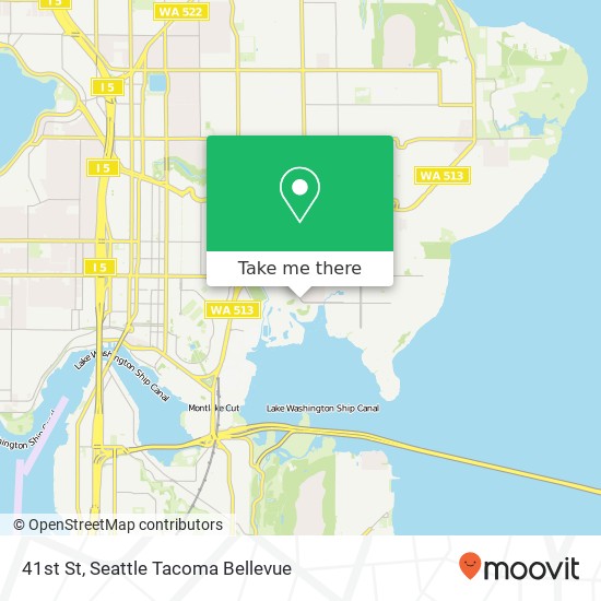 Mapa de 41st St, Seattle, WA 98105