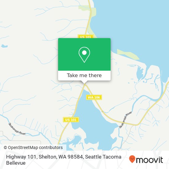 Mapa de Highway 101, Shelton, WA 98584