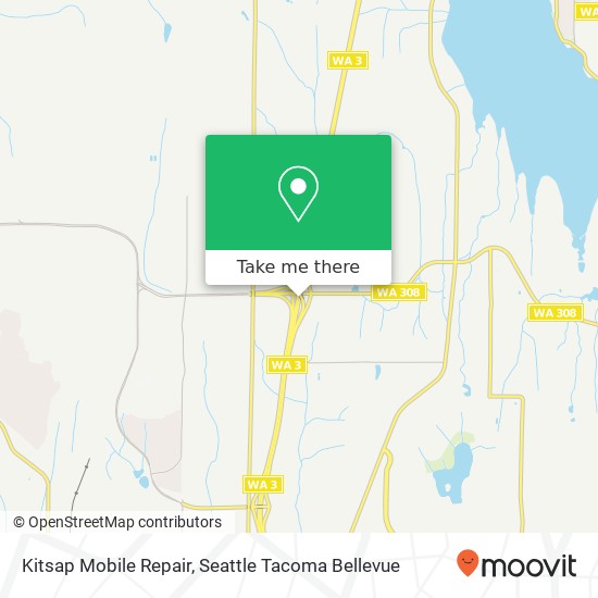 Kitsap Mobile Repair, WA-3 map