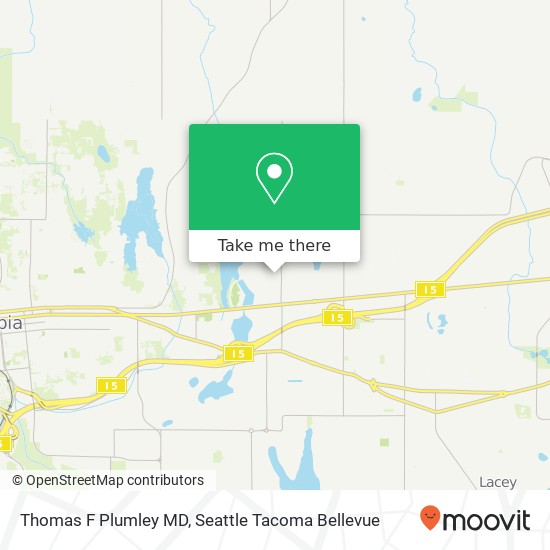 Mapa de Thomas F Plumley MD, 3525 Ensign Rd NE
