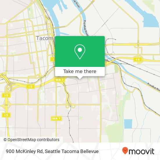 900 McKinley Rd, Tacoma, WA 98404 map