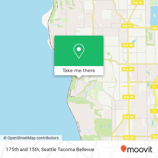 Mapa de 175th and 15th, Shoreline, WA 98177