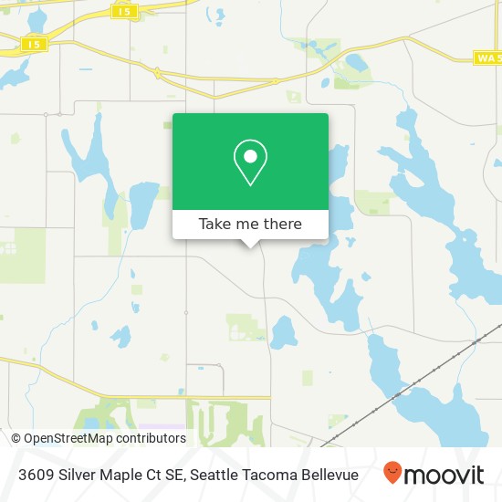 Mapa de 3609 Silver Maple Ct SE, Lacey, WA 98503