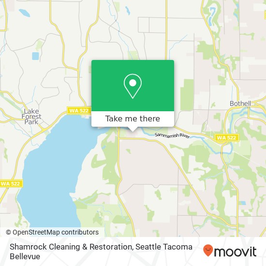 Mapa de Shamrock Cleaning & Restoration, NE 171st Ln