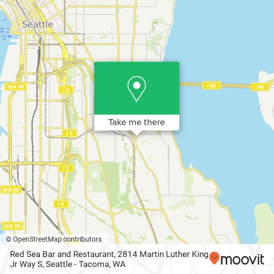Mapa de Red Sea Bar and Restaurant, 2814 Martin Luther King Jr Way S