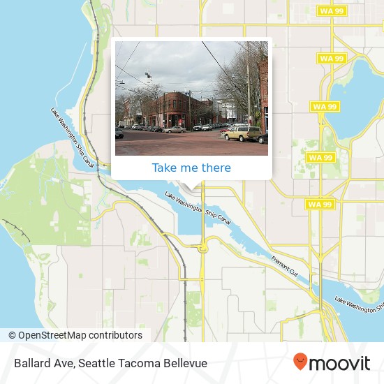 Ballard Ave, Seattle (BALLARD), WA 98107 map