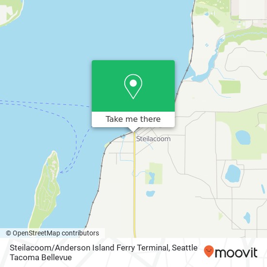 Steilacoom / Anderson Island Ferry Terminal map