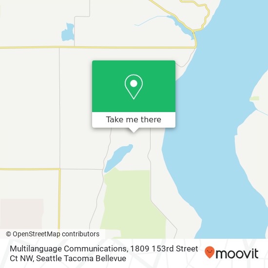 Mapa de Multilanguage Communications, 1809 153rd Street Ct NW
