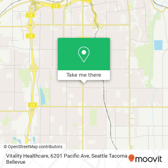 Vitality Healthcare, 6201 Pacific Ave map