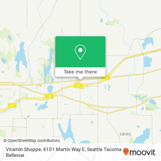 Vitamin Shoppe, 4101 Martin Way E map