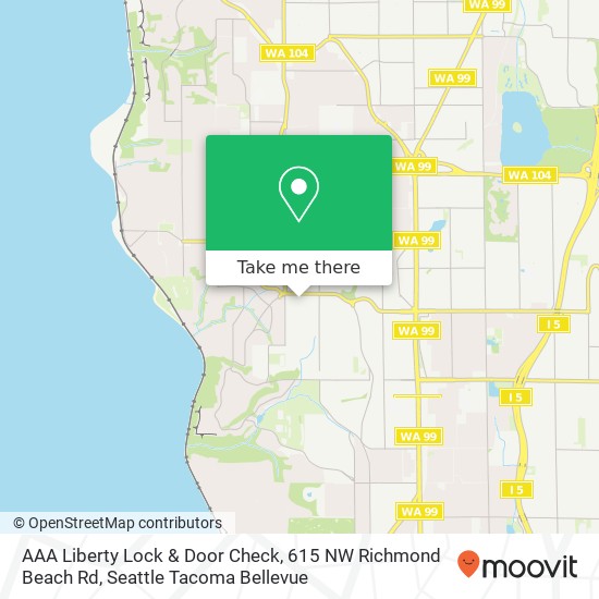 AAA Liberty Lock & Door Check, 615 NW Richmond Beach Rd map