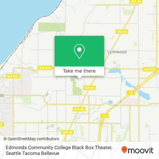 Mapa de Edmonds Community College Black Box Theater