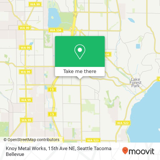 Knoy Metal Works, 15th Ave NE map