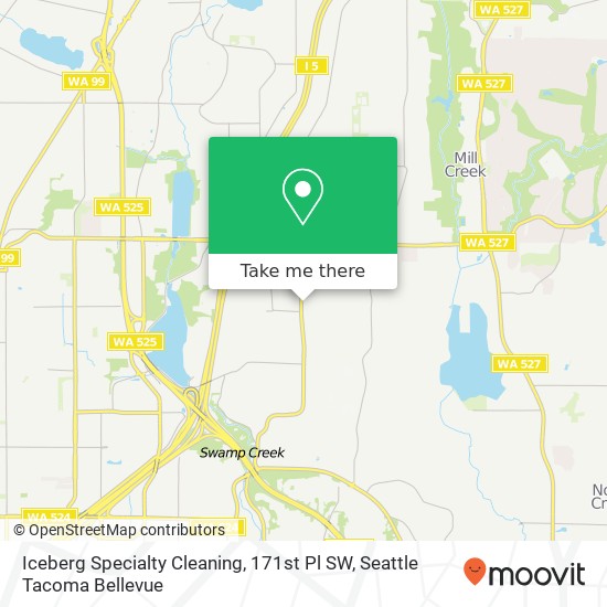 Iceberg Specialty Cleaning, 171st Pl SW map