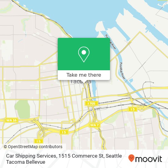 Mapa de Car Shipping Services, 1515 Commerce St