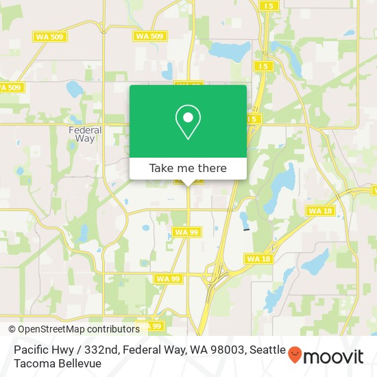 Pacific Hwy / 332nd, Federal Way, WA 98003 map