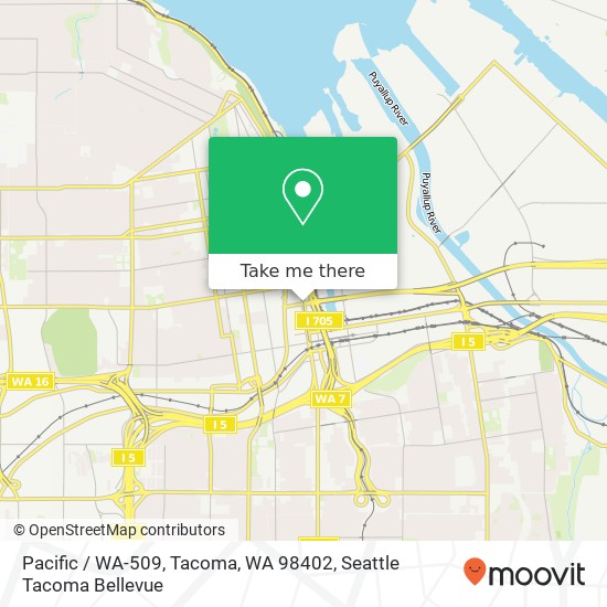 Mapa de Pacific / WA-509, Tacoma, WA 98402