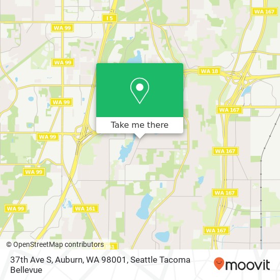 Mapa de 37th Ave S, Auburn, WA 98001