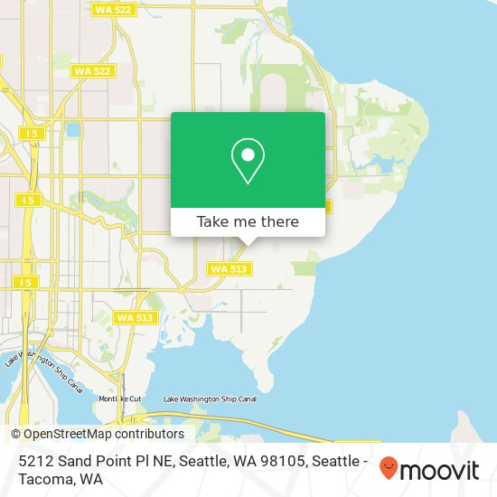 5212 Sand Point Pl NE, Seattle, WA 98105 map