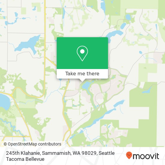 Mapa de 245th Klahanie, Sammamish, WA 98029