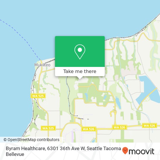 Mapa de Byram Healthcare, 6301 36th Ave W
