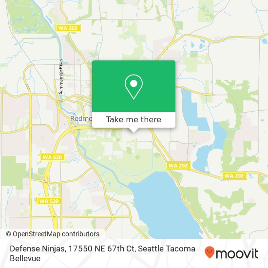 Defense Ninjas, 17550 NE 67th Ct map