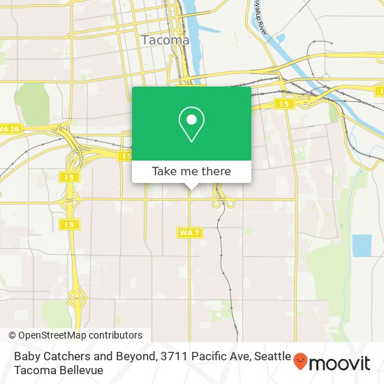 Mapa de Baby Catchers and Beyond, 3711 Pacific Ave