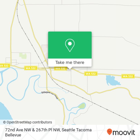 72nd Ave NW & 267th Pl NW map