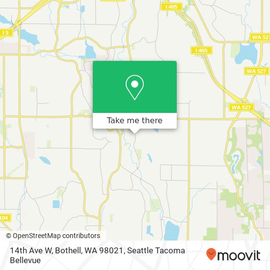 Mapa de 14th Ave W, Bothell, WA 98021