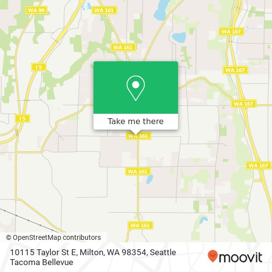 Mapa de 10115 Taylor St E, Milton, WA 98354