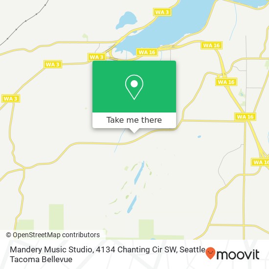 Mapa de Mandery Music Studio, 4134 Chanting Cir SW