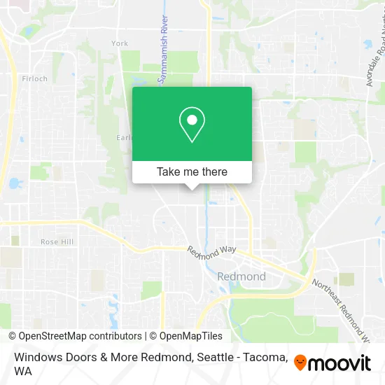 Mapa de Windows Doors & More Redmond