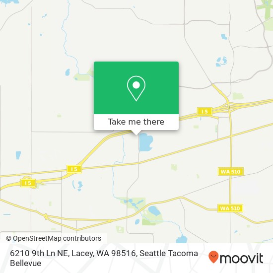 Mapa de 6210 9th Ln NE, Lacey, WA 98516