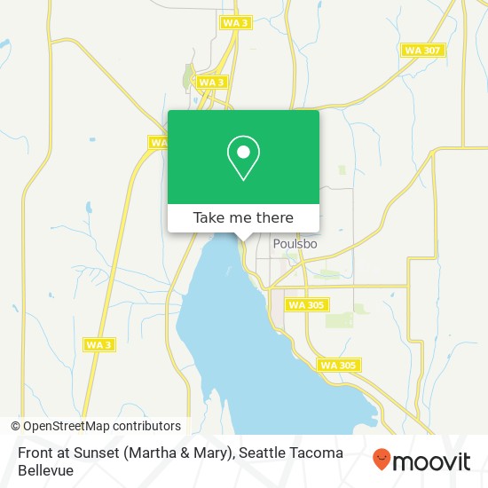 Mapa de Front at Sunset (Martha & Mary)