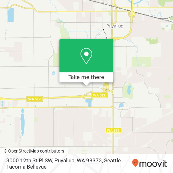 3000 12th St Pl SW, Puyallup, WA 98373 map