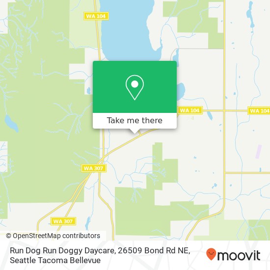 Mapa de Run Dog Run Doggy Daycare, 26509 Bond Rd NE