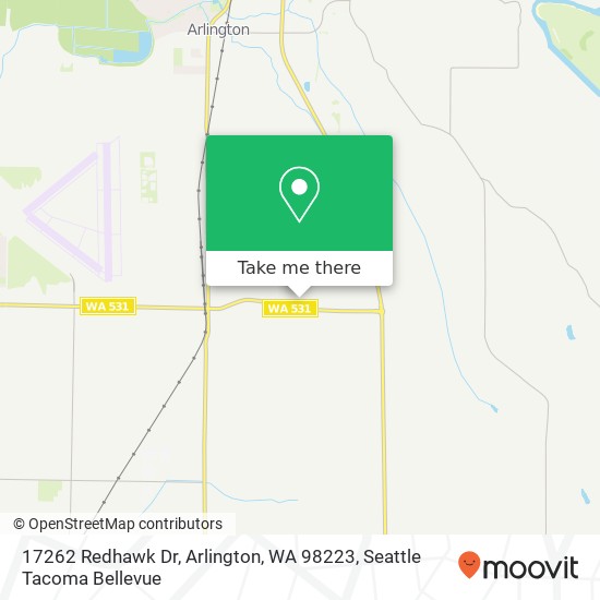 Mapa de 17262 Redhawk Dr, Arlington, WA 98223