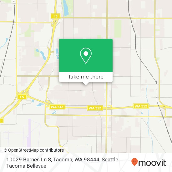 10029 Barnes Ln S, Tacoma, WA 98444 map