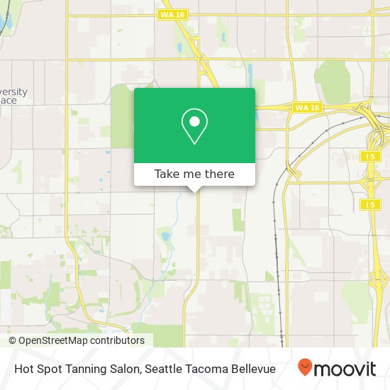 Mapa de Hot Spot Tanning Salon