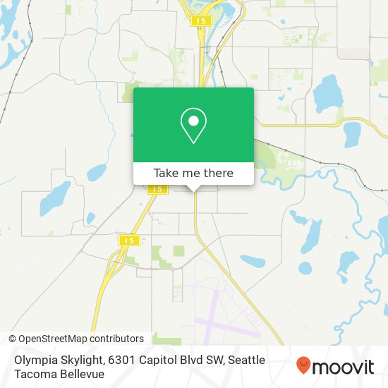 Olympia Skylight, 6301 Capitol Blvd SW map