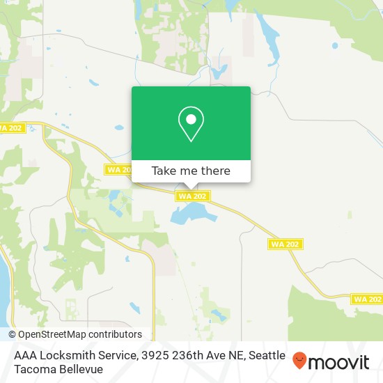 Mapa de AAA Locksmith Service, 3925 236th Ave NE